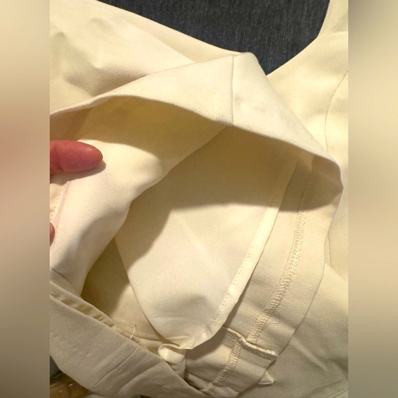 🆕 Amanda Uprichard Cream Mini Dress with Buttons - Picture 5 of 5